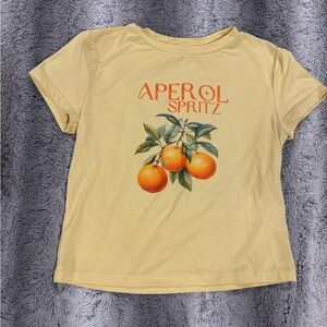 Aperol Spritz Women's Yellow Tee